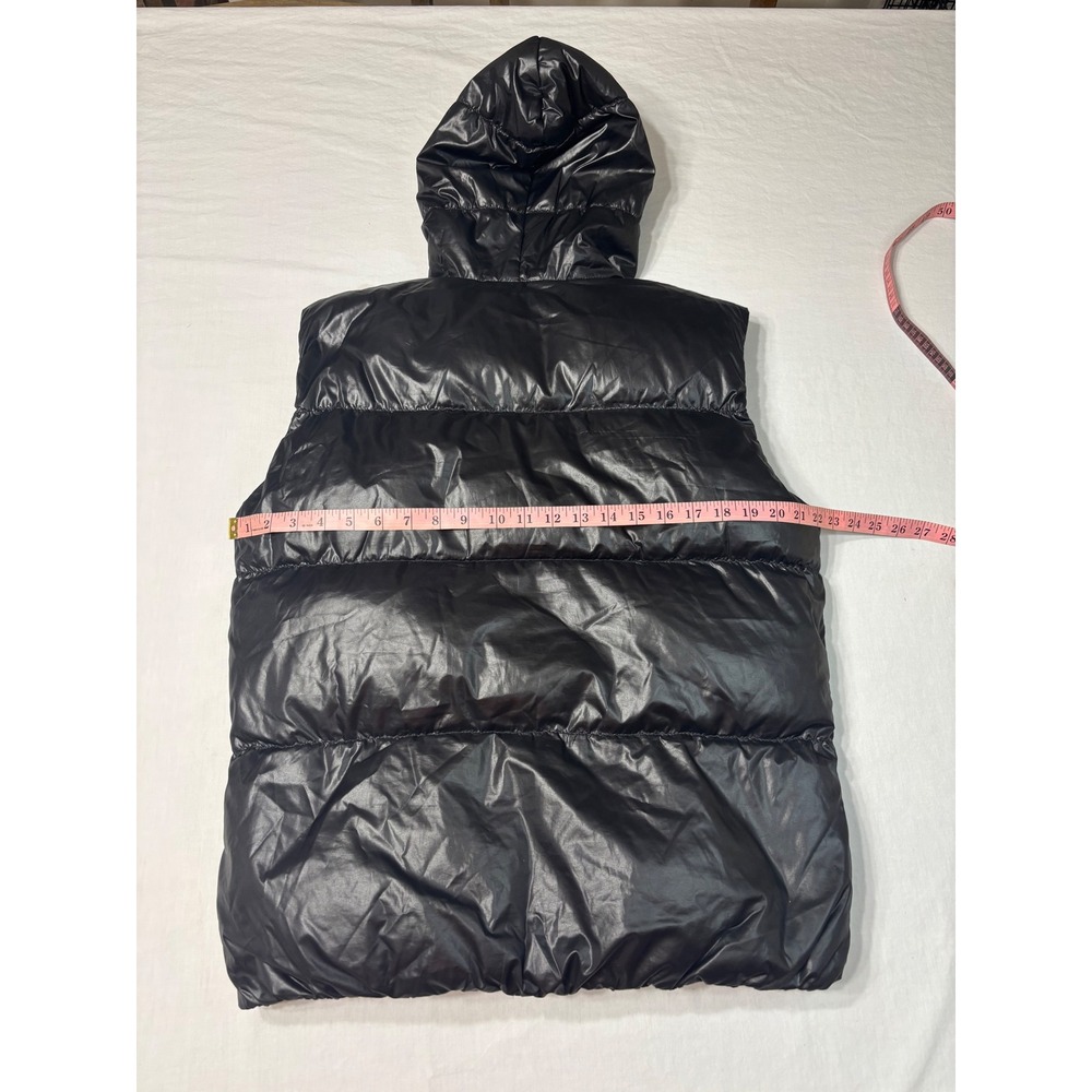 Jack & Jones Core Findus Down Waistcoat Puffer Vest Black Hooded Mens Size L - Picture 6 of 8
